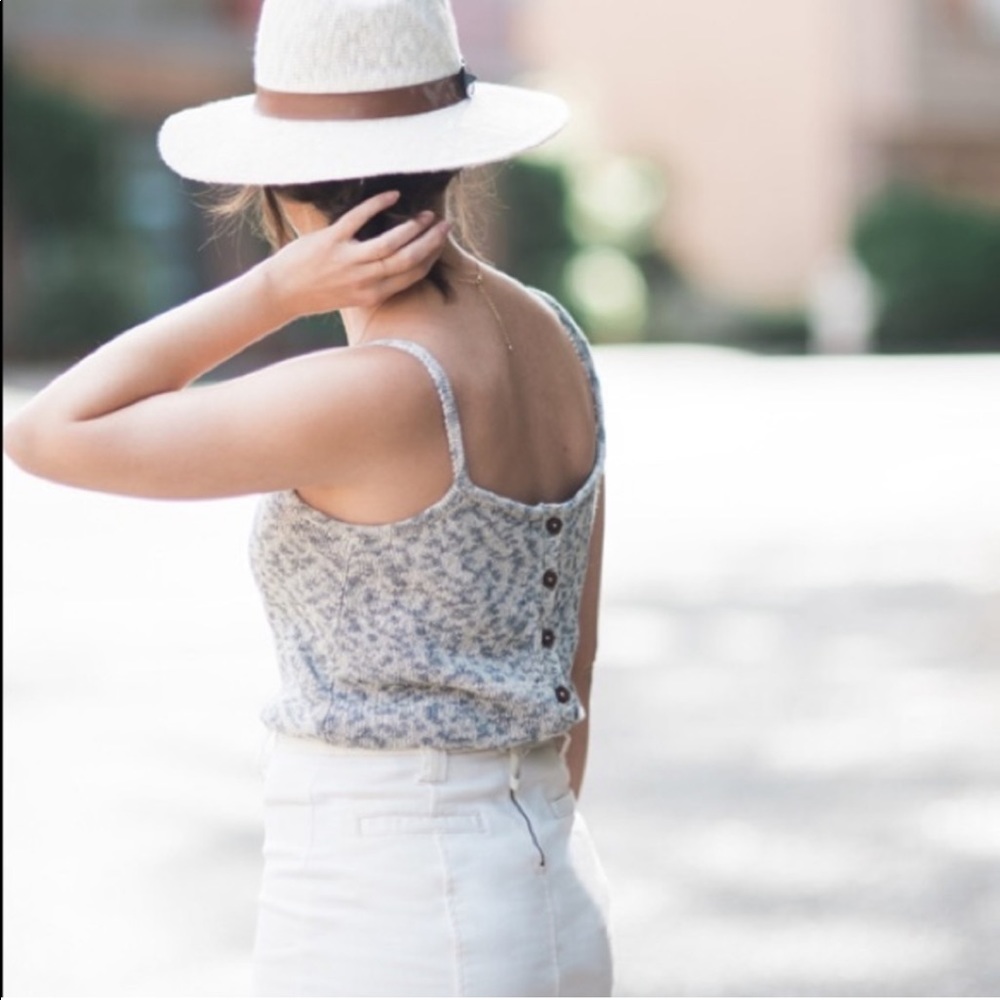 Madewell Button Back Sweater Tank